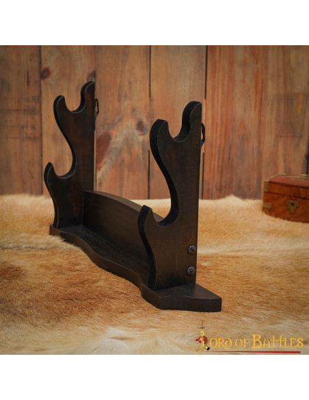 Bordstativ til 2 sværd eller økser