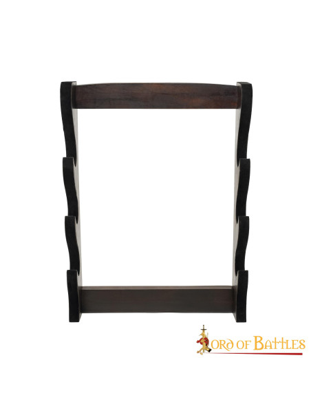 Soporte de pared para 3 espadas o hachas