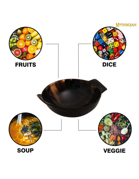 Lille poleret tyre gevir skål