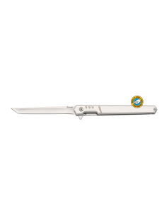 Albainox lommekniv med skinnende stållejer (20,4 cm.)