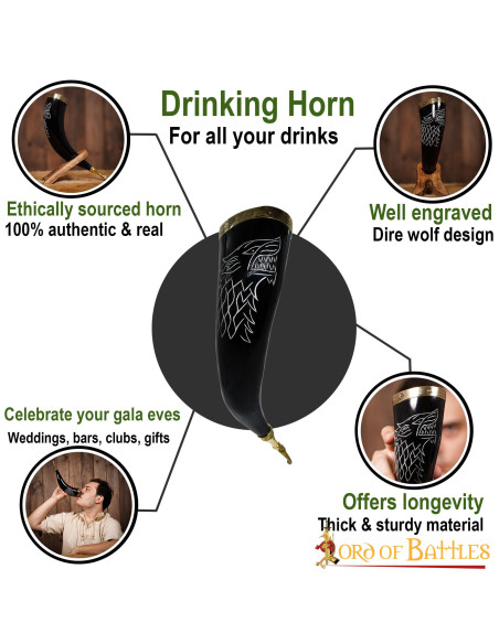 Fenrir Wolf Drinkhoorn (300-400 ml.)