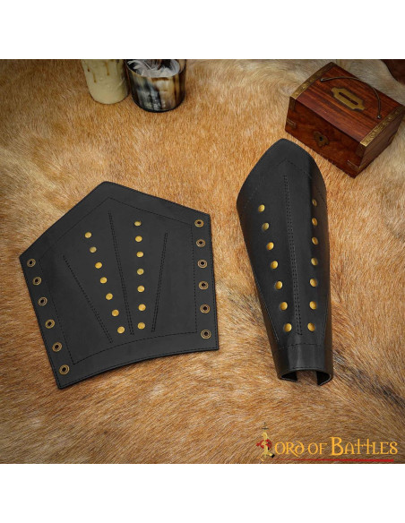 Mittelalterliche Krieger-Lederarmbänder