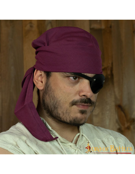 Burgunderrotes Piraten-Bandana aus...