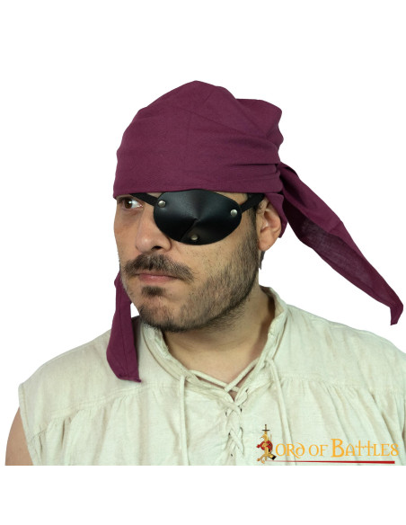 Burgunderrotes Piraten-Bandana aus...