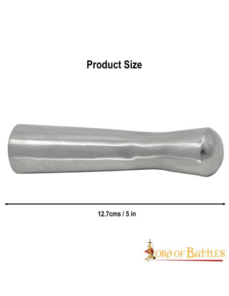 Contera acero lanza medieval (12,7 cm.)