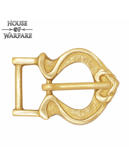 Middelalderspænde af massivt messing