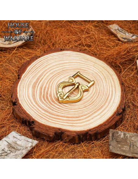 Hebilla medieval latón macizo