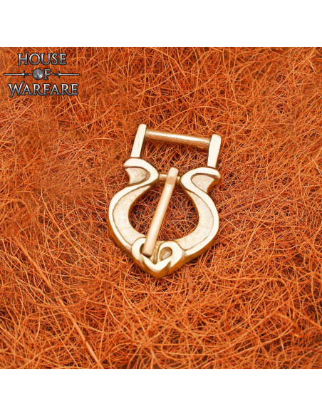 Hebilla medieval latón macizo