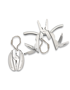 Mini stalen multifunctionele sleutelhangertang (7,5 cm.)