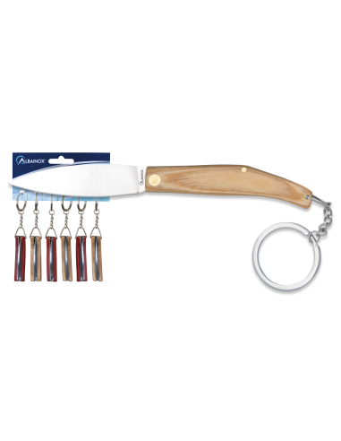 Albainox mærke nøglering kniv, assorteret farve (11,3 cm.)