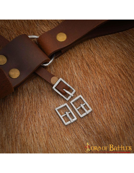 Set van 3 kleine stalen gespen