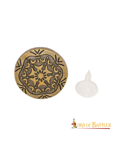 Chapa decorativa latón antiguo,...