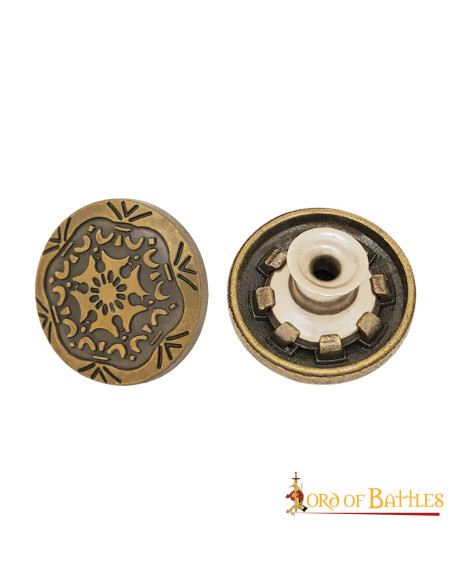 Antik dekorationsplade i messing,...