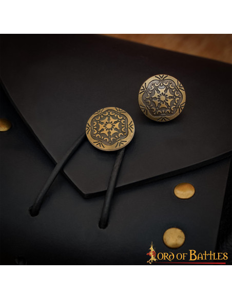 Decoratief blad van antiek koper,...