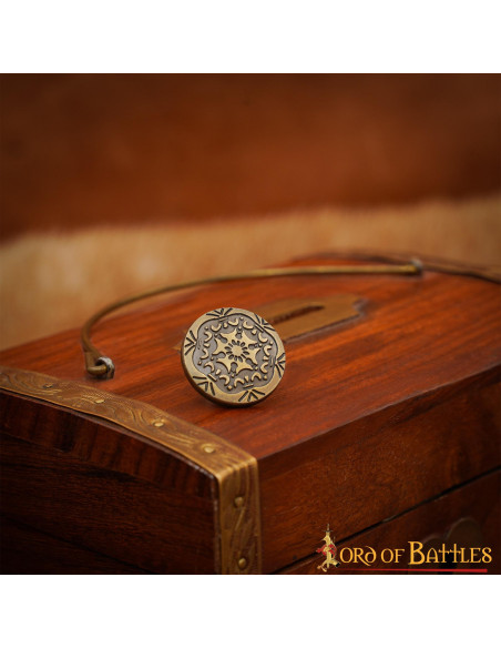 Antikes Messing-Dekorblech, Blumenmuster