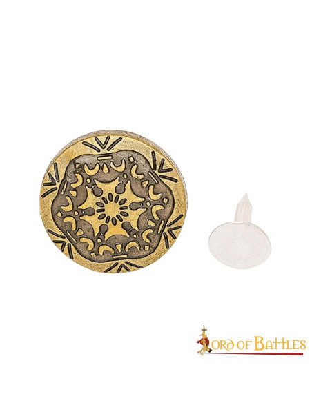 Chapa decorativa latón antiguo,...