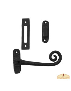Eleganter Fensterriegel aus schwarzem Eisen