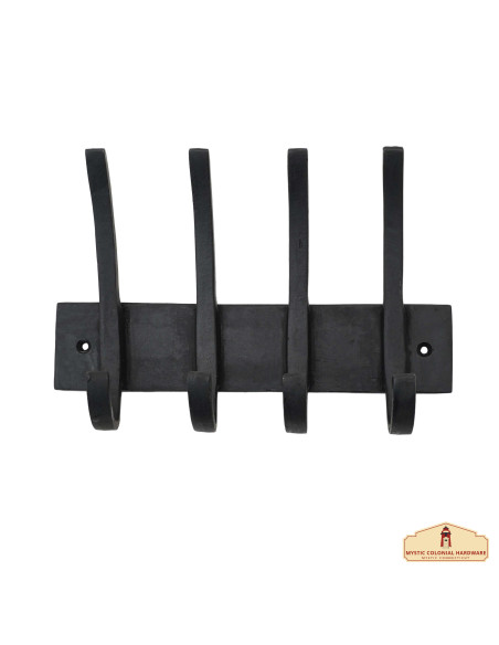 Rustik væg knagerække i smedejern