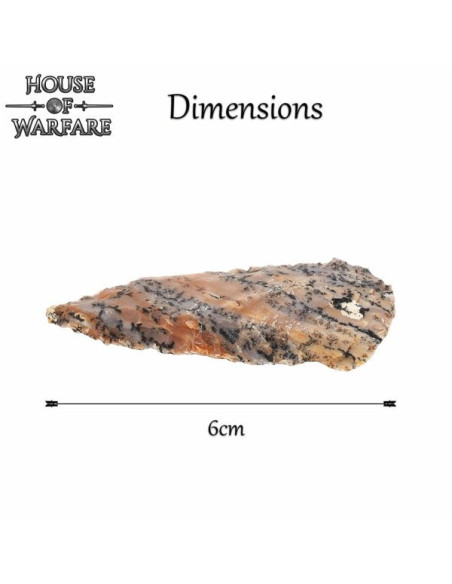 Historische vuurstenen pijlpunt (6 cm.)