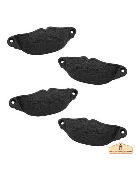 Set van 4 handgrepen in Victoriaanse...