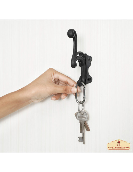 Set de 2 ganchos de pared (hierro...