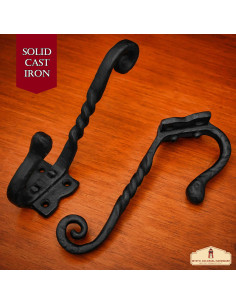 Set de 2 ganchos de pared estilo gótico (hierro fundido) 2