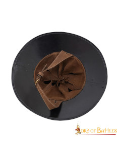 Casco medieval Kettle con forro cuero genuino. 2