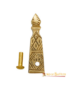 Punta de latón para cinturón medieval (4,1 cm.)