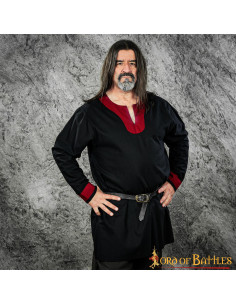 Sort-rød vikingetunika Sigurd model