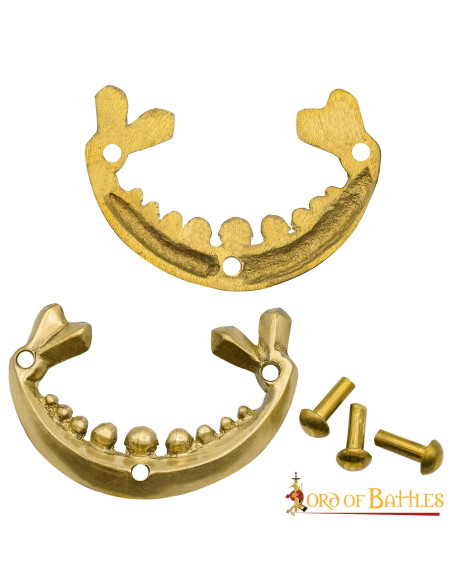 Pack 2 decoraciones vikingas latón...