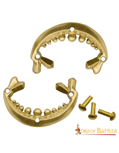 Pack 2 decoraciones vikingas latón...