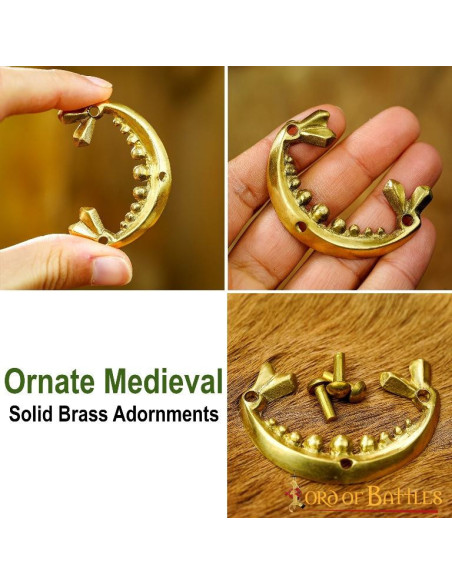 Pack 2 decoraciones vikingas latón...