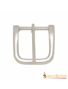 Klassieke stalen gesp (4,3 x 4,2 cm.)