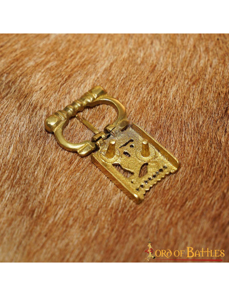 Hebilla medieval latón lobo (6,2 x... Hebilla medieval latón lobo (6,2 x...