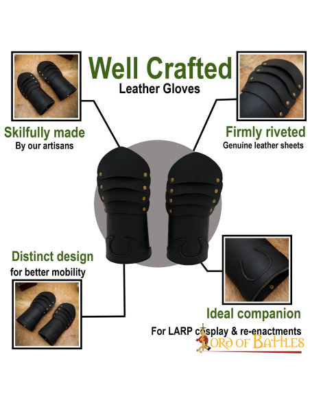 Mittelalterliche Handschuhe Leder...