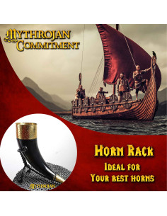 Jernstøtte til middelalderlig horn (250 - 650 ml.) 2