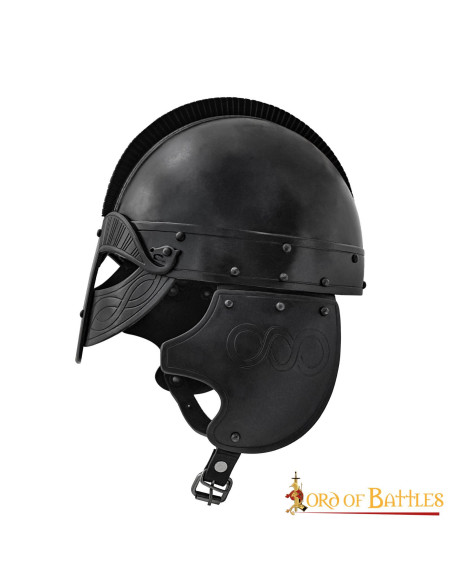 Casco vikingo estilo Vendel con forro... Casco vikingo estilo Vendel con forro...