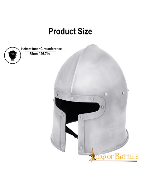 Barbuta medieval estilo Italiano...