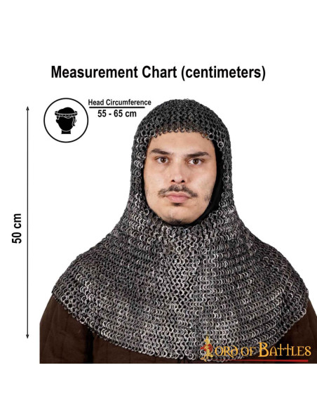 Ringbrynjebøddel i stål nittet i...