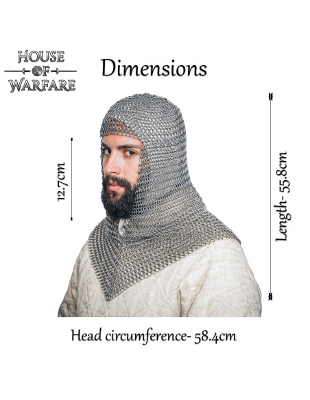 Verdugo cota de malla acero inox. (8...