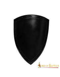 Glat sort skjold til maling (60,9 cm.)
