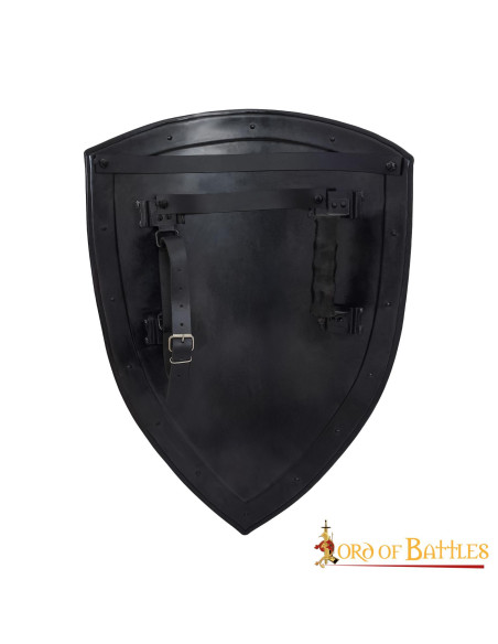 Glatter schwarzer Schild zum Bemalen...