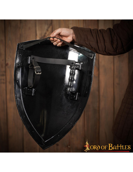 Glatter schwarzer Schild zum Bemalen...