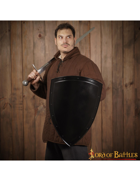 Glatter schwarzer Schild zum Bemalen...