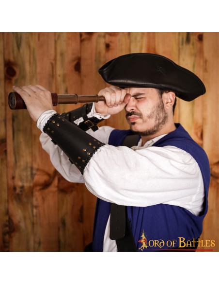 Mittelalterliche Lederarmschienen mit...