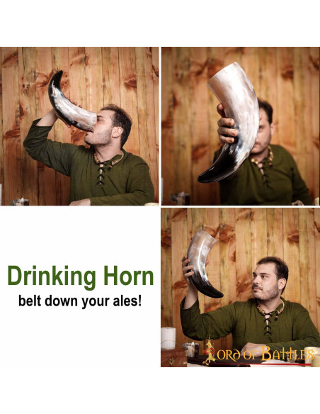 Cuerno vikingo para beber tamaño grande Cuerno vikingo para beber tamaño grande