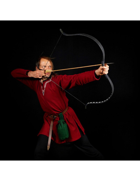 Vikingefarvet uldtaske (20,3 × 16,5 cm.)