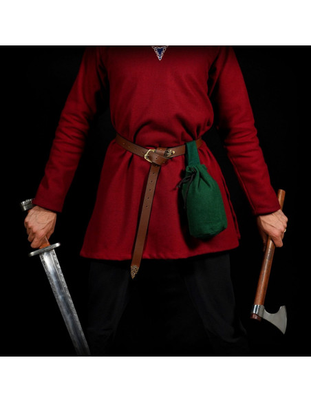 Vikingkleurige wollen tas (20,3 x...