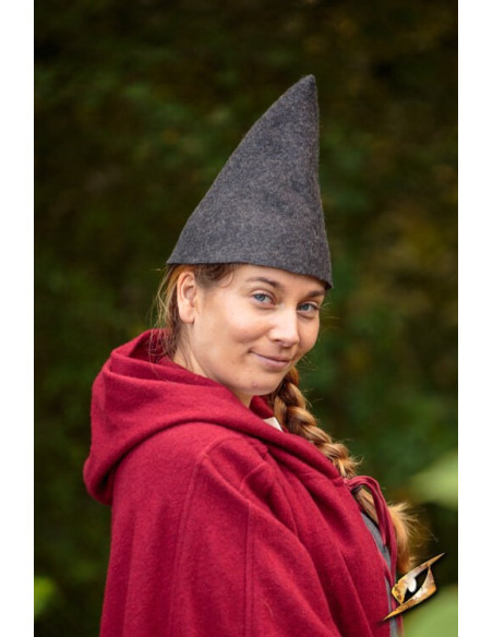 Gorro de Gnomo fantasía, lana gris Gorro de Gnomo fantasía, lana gris