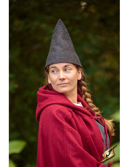 Fantasy Gnome hat, grå uld